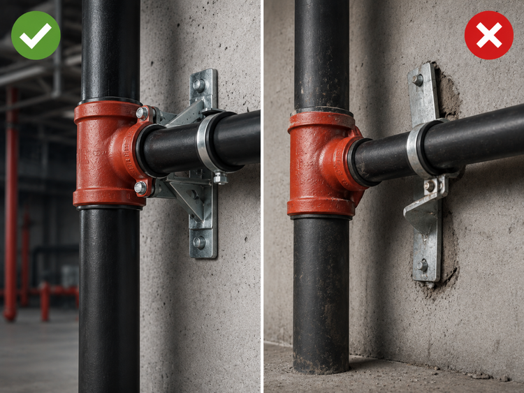 Installing brackets and fixings correctly