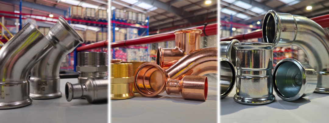 Press Pipe Fittings Explained: Choosing Between Carbon Steel, Copper & Stainless Steel