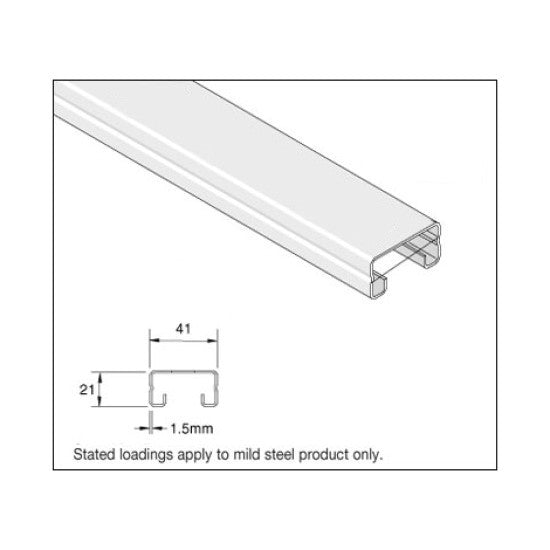 Unistrut Plain Light Gauge Channel